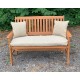 Garden Bench Cushion with Optional Sets - Cream Fleckled