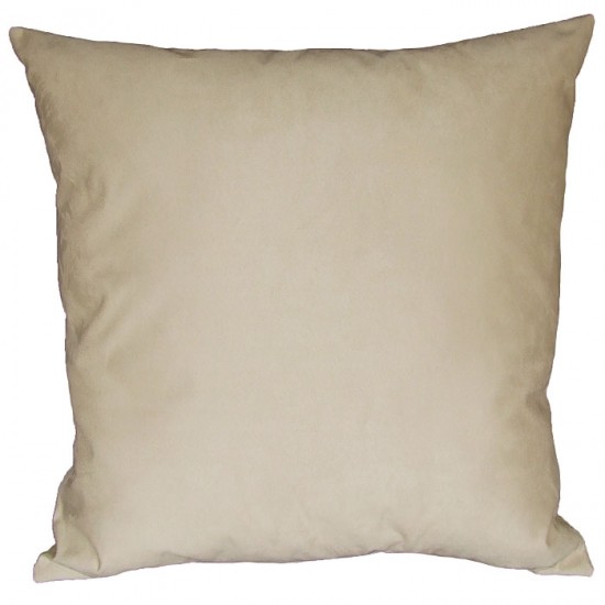 Large Cushion - 65cm x 65cm - Cream Faux Suede