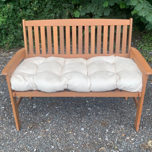 Cream garden bench cushion sale