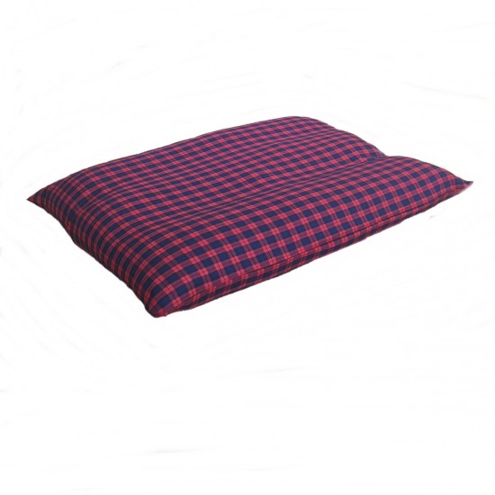 Blue & Red Tartan Dog Bed Cushion