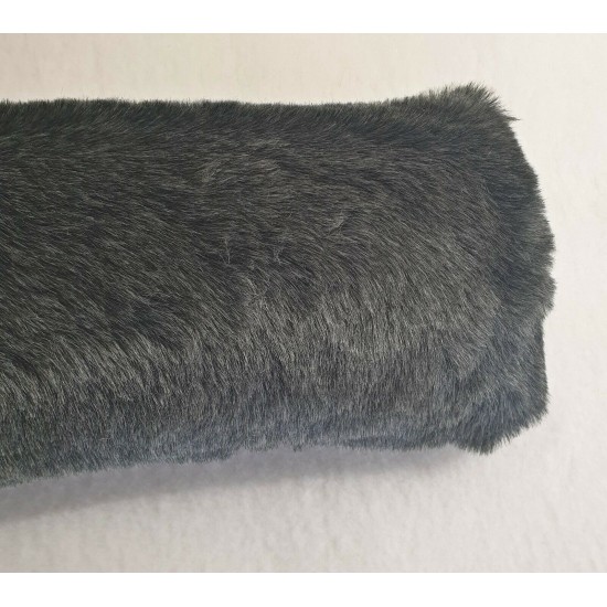 Super Plush Faux Fur Draught Excluder - Grey Badger