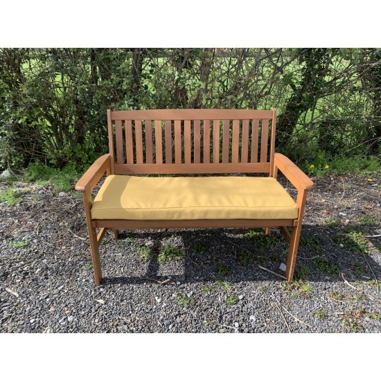 Garden Bench Cushion with Optional Sets - French Yellow