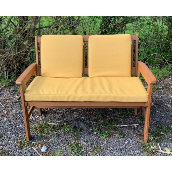 Garden Bench Cushion with Optional Sets - French Yellow