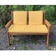 Garden Bench Cushion with Optional Sets - French Yellow