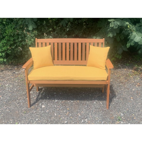 Garden Bench Cushion with Optional Sets - French Yellow