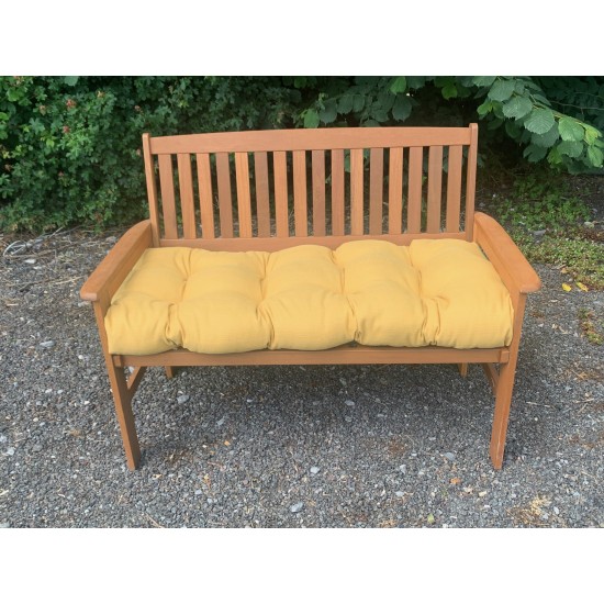 Blown Fibre Garden Bench Cushion - French Yellow