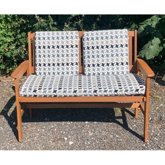 Garden Bench Cushion with Optional Sets - Geo Print