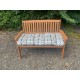 Blown Fibre Garden Bench Cushion -  Geo Print