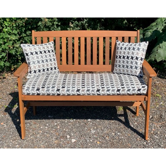 Garden Bench Cushion with Optional Sets - Geo Print