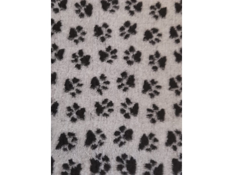 Car Boot Liner - Grey with Black Paws