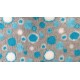 Car Seat Protector - Grey with Blue Circles