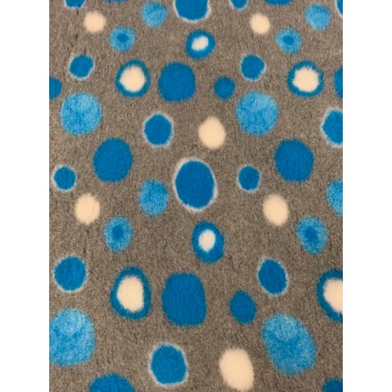 Car Boot Liner - Grey with Blue Circles