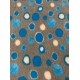 Car Boot Liner - Grey with Blue Circles