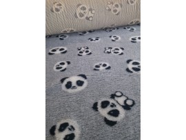 PnH Veterinary Bedding - NON SLIP - RECTANGLE - Grey Panda