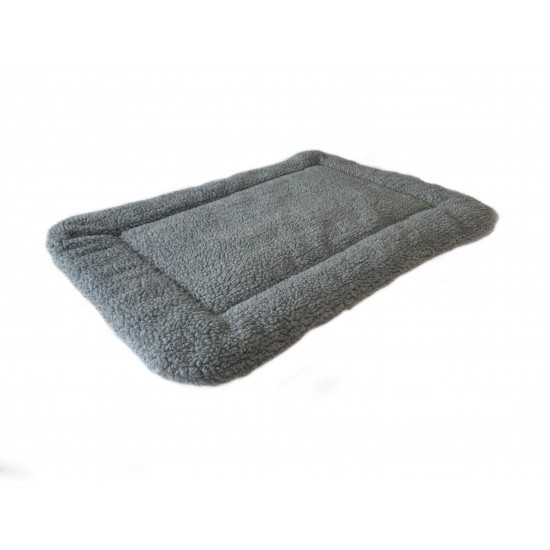 Sherpa Fleece Quilted Dog Pad - Grey