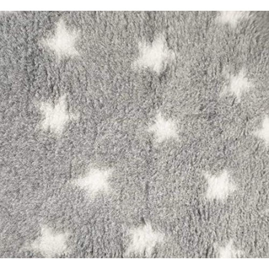 Car Seat Protector - Grey with White Stars