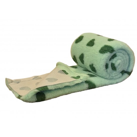 PnH Veterinary Bedding - Non Slip - Mint with Green Hearts