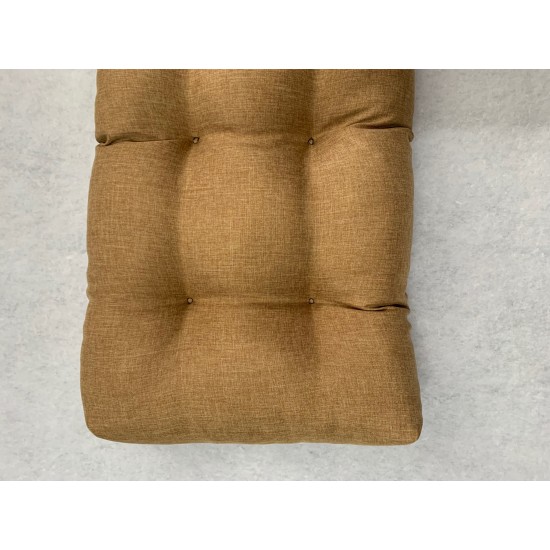 Blown Fibre Garden Bench Cushion - Mustard