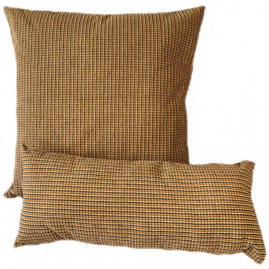 Cushion & Bolster Set - Mustard Stripe