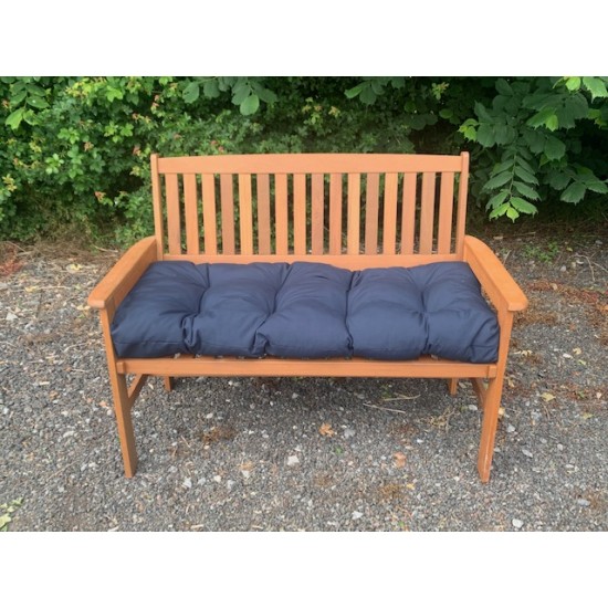 Blown Fibre Garden Bench Cushion - Navy Blue