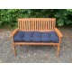 Blown Fibre Garden Bench Cushion - Navy Blue