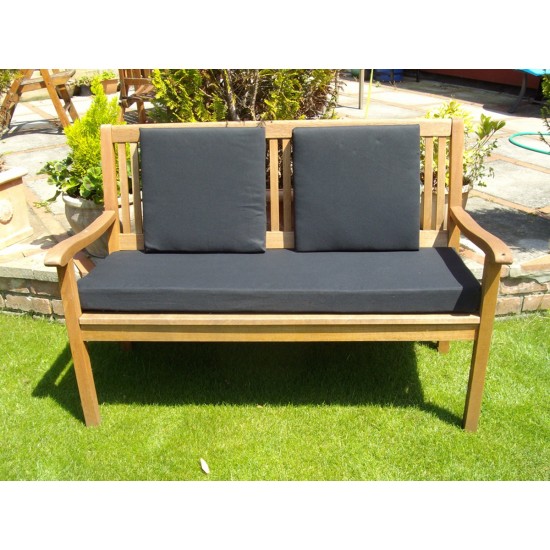 Garden Bench Cushion with Optional Sets - Black