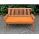 Garden Bench Cushion with Optional Sets - Autumn Orange Faux Suede