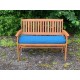 Garden Bench Cushion with Optional Sets - WATER RESISTANT - PETROL BLUE