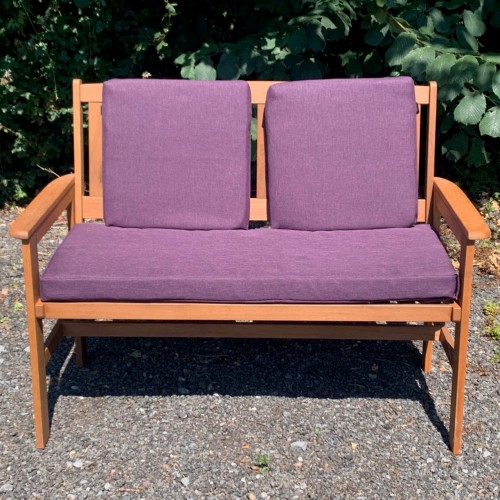 Purple outdoor bench cushion sale