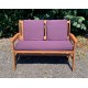 Garden Bench Cushion with Optional Sets - Purple