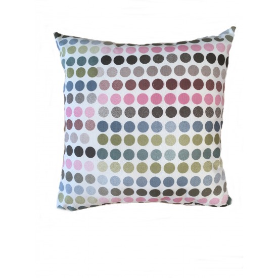 Spotty Scatter Cushion - 45cm x 45cm - COMPLETE WITH HOLLOW FIBRE FILLED INNER