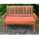 Garden Bench Cushion with Optional Sets - WATER RESISTANT - TERRACOTTA