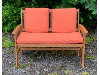 Garden Bench Cushion with Optional Sets - WATER RESISTANT - TERRACOTTA