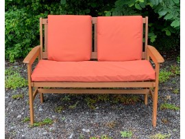 Garden Bench Cushion with Optional Sets - WATER RESISTANT - TERRACOTTA
