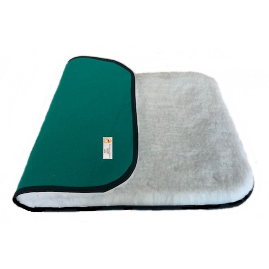 Green Backed Vet Bedding - BINDED - White